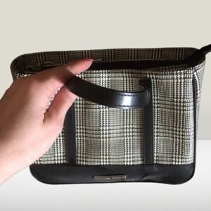 Black and White Plaid Tommy Hilfiger Handbag